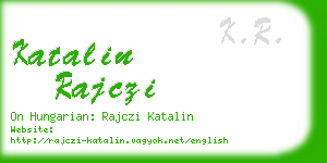 katalin rajczi business card